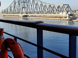 08.05 AM | El Ferdan Railway Bridge | Suez Canal