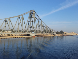 08.07 AM | El Ferdan Railway Bridge | Suez Canal
