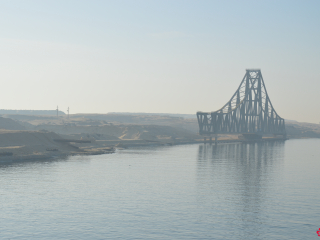 08.03 AM | El Ferdan Railway Bridge | Suez Canal