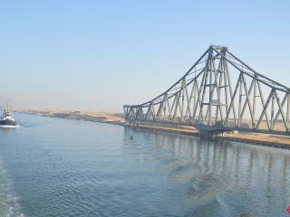 08.07 AM | El Ferdan Railway Bridge | Suez Canal