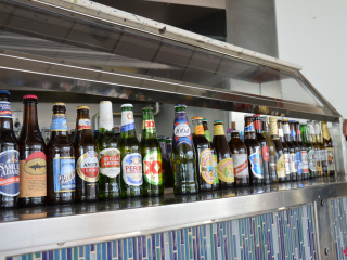 Beer Selection Pool Bar